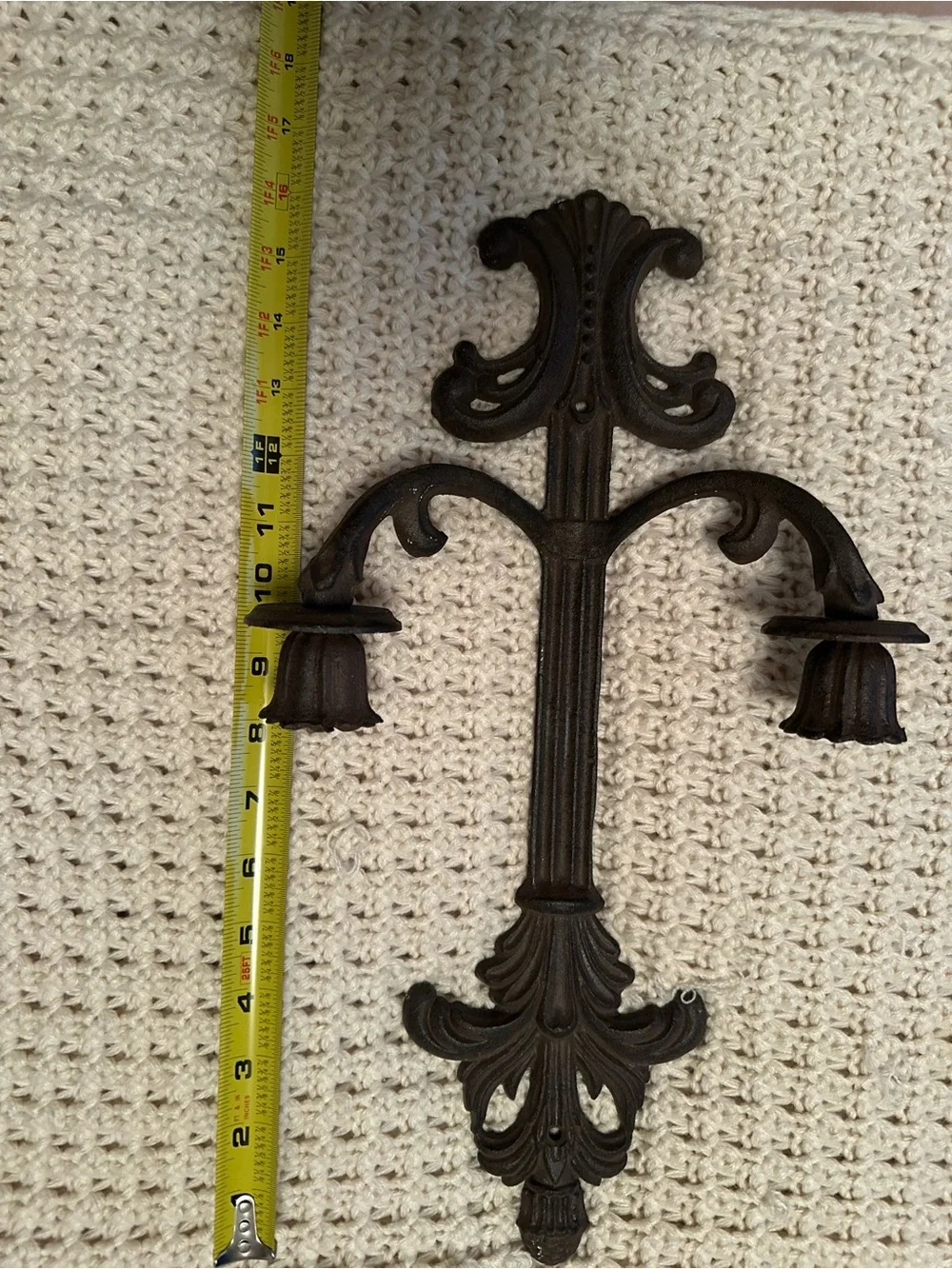 Ornate Cast Iron Wall Sconces - Decorative Home Wall Decor
